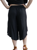 Leichte Wickelhose "Garmee" schwarz Back Leichte Wickelhose "Garmee" schwarz Back